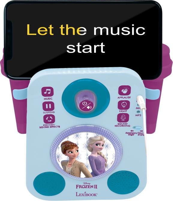 Actual product image Lexibook Disney Frozen - Karaoke w. Two Microphones (K140FZ)