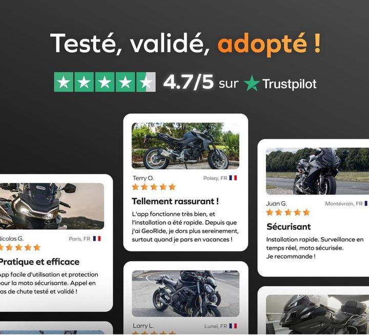 Produktbild GeoRide Intelligente GPS Alarm Motorrad Tracker