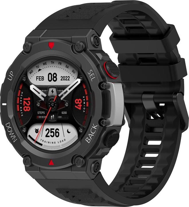 Produktbild Techsuit - Watchband (W067) - Amazfit T-Rex 2 / 2 Ocean Blue - Black (TPU, Silicone)