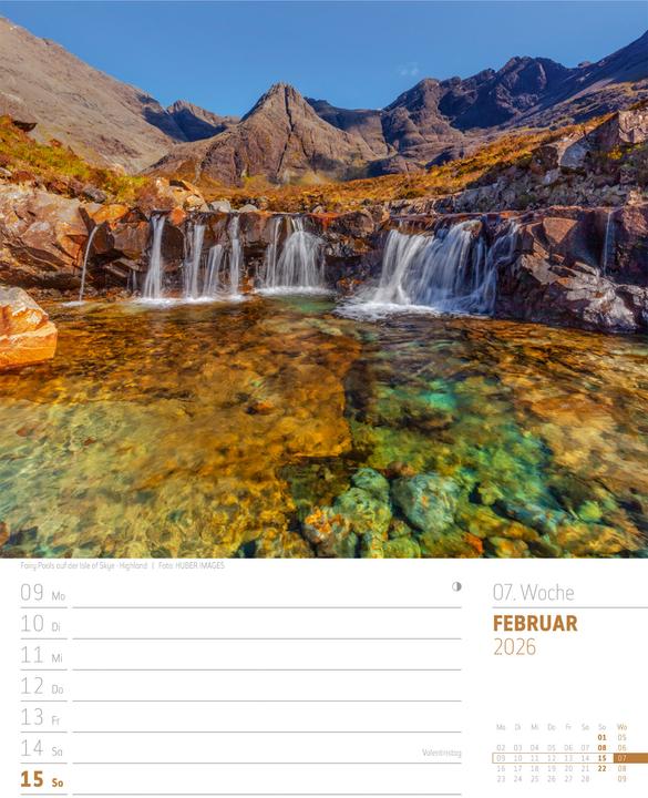 Produktbild Schottland - Zwischen Highlands und Hebriden - Wochenplaner Kalender 2026 (25 x 33 cm, Harter Einband, Deutsch)