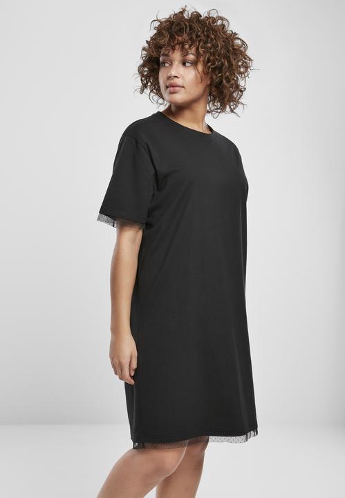 Produktbild Urban Classics Ladies Boxy Lace Hem Tee Dress (L)