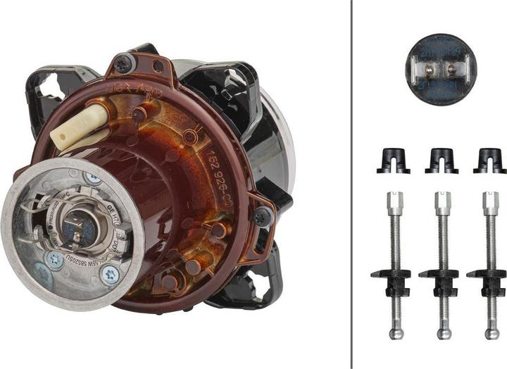 Actual product image Hella Headlight insert front halogen DE asymmetric for HITACHI
