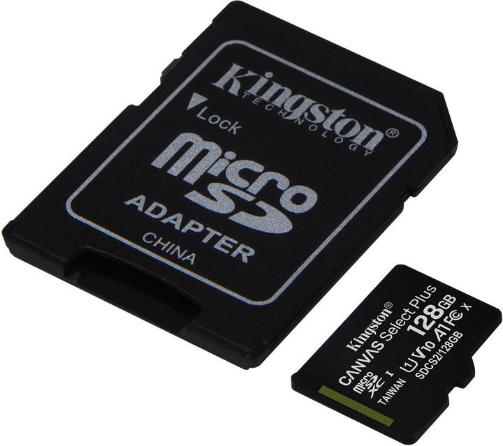 Image du produit Kingston Canvas Select Plus (128 Go, microSDXC, U1, UHS-I)