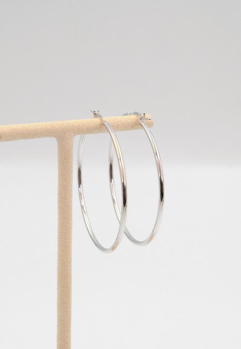Muau Creolen (750/18K Weissgold)