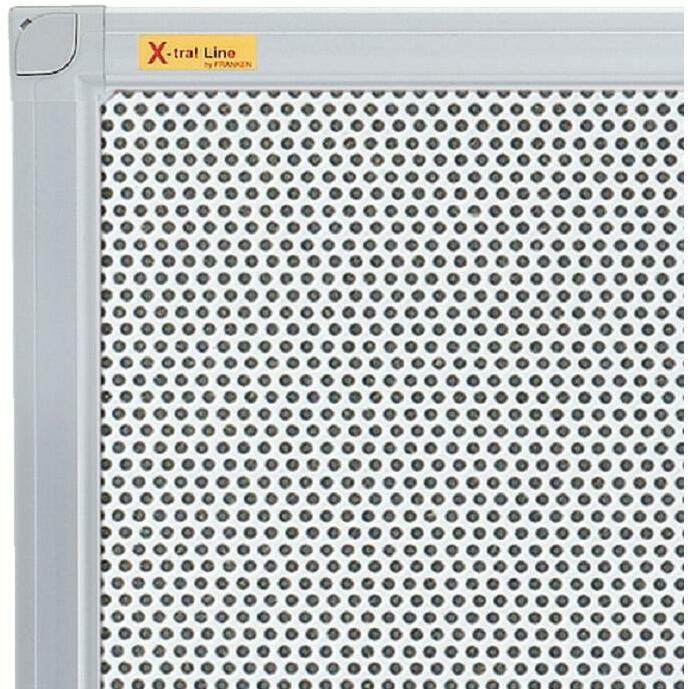Actual product image Franken Notice Board X-tra!Line Textile with Metal Grid (Blackboard, 90 x 60 cm)
