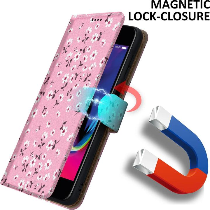 Immagine prodotto Cadorabo Copertina del libro con stampa (Apple iPhone SE (seconda generazione), Apple iPhone 7)
