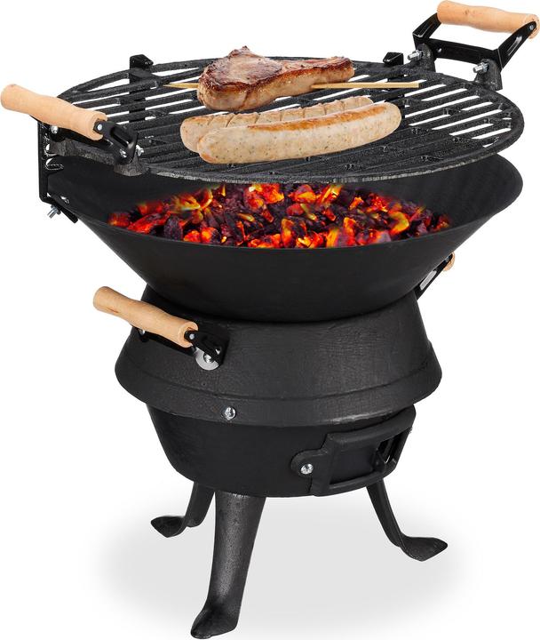 Actual product image Relaxdays Barbecue barrel (45 cm)