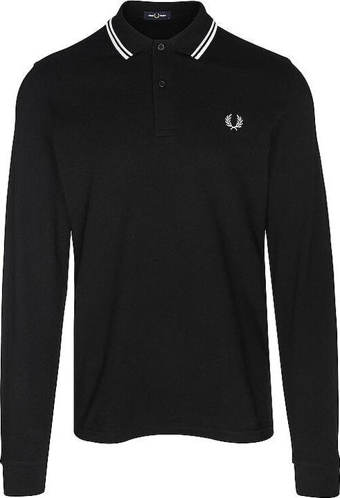 Immagine prodotto Fred Perry Polo Twin Tipped a manica lunga nera (S)