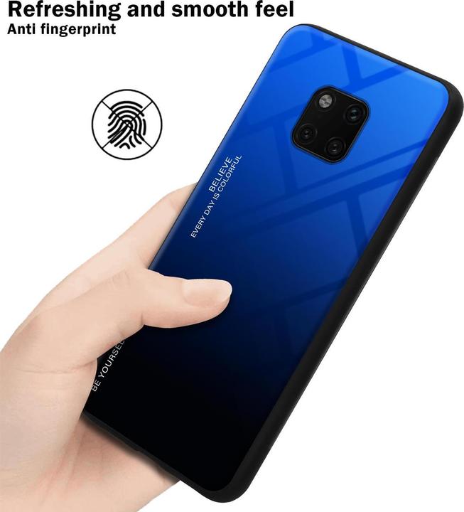 Image du produit Cadorabo Couverture en verre TPU 2 couleurs (Mate 20 Pro)