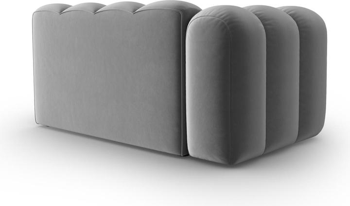 Actual product image Micadoni Velvet Left Modular Sofa, "Lupine", 2 Seats, 145x95x70Made in Europe (2 person sofa, 3-seater, 4-seater)