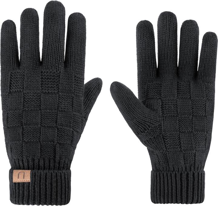 Actual product image Normani Winter set made of merino wool hat, scarf and gloves pattern Yuma - 9601