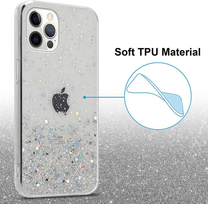 Image du produit Cadorabo Couverture TPU paillettes scintillantes (Apple iPhone 12, Realme 12 Pro+)