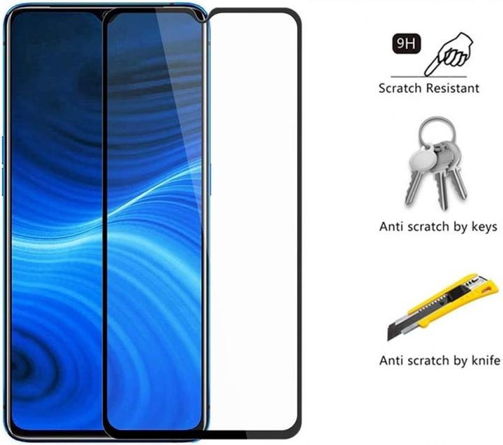 Actual product image Screenguard Realme X2 Pro Full Screen Protective Glass Film 2.5D 9H (1 Piece, Realm X2 Pro)