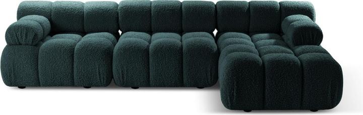 Actual product image Micadoni Velvet Modular Right Corner Sofa, "Bellis", 4 Seats, 282x155x70 Made in Europe (Corner sofa)