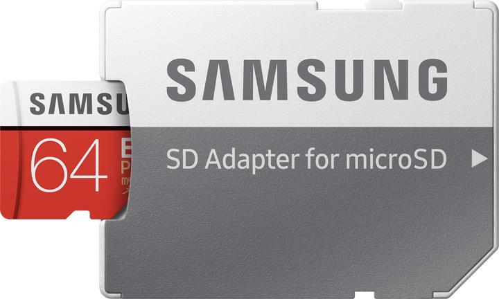 Image du produit Samsung Evo+ microSD UHS-I (64 Go, microSDXC, U3, UHS-I)