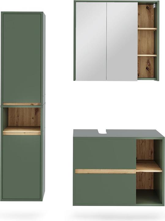 Produktbild Vichy Badmöbel-Set Viola, Grün/Artisan, 3 Teile