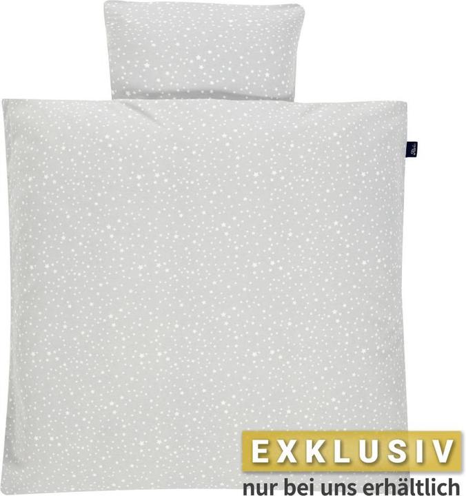 Produktbild Alvi Babybettwäsche & Bettsets Bettwäsche Jersey 80 x 80 cm - Sternenhimmel (80 x 80 cm, 35 x 40 cm)
