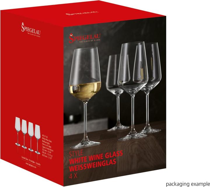 Produktbild Spiegelau Style Weissweinglas 4-er Set (44 cl, 4 Gläser, Weissweingläser)