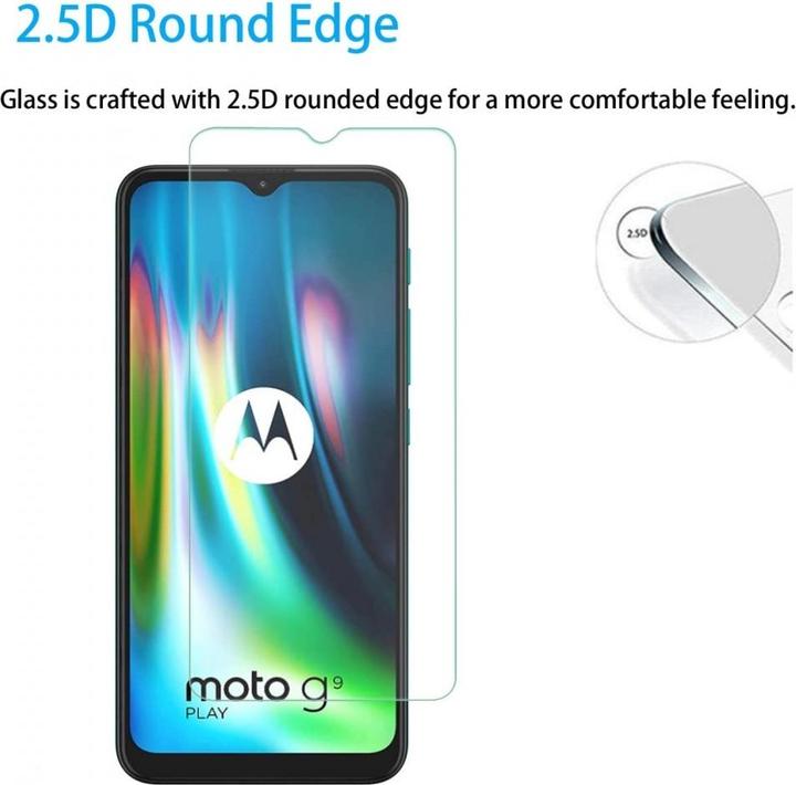 Image du produit Screenguard Motorola Moto G9 Play Film de protection en verre blindé Case Friendly Design (1 pièce(s), Motorola Moto G9 Play)