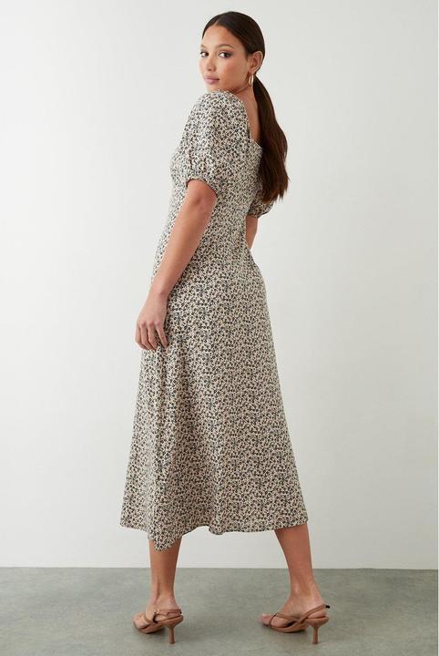 Immagine prodotto Dorothy Perkins Donna/Ladies Vestito midi increspato con stampa ditsy (42)