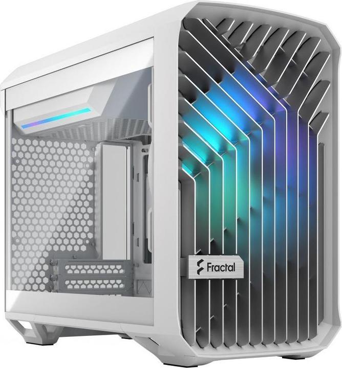 Immagine prodotto Fractal Torrent Nano RGB White TG clear tint Finestra laterale, White TG clear tint, Alimentazione inclusa (ITX, DTX)