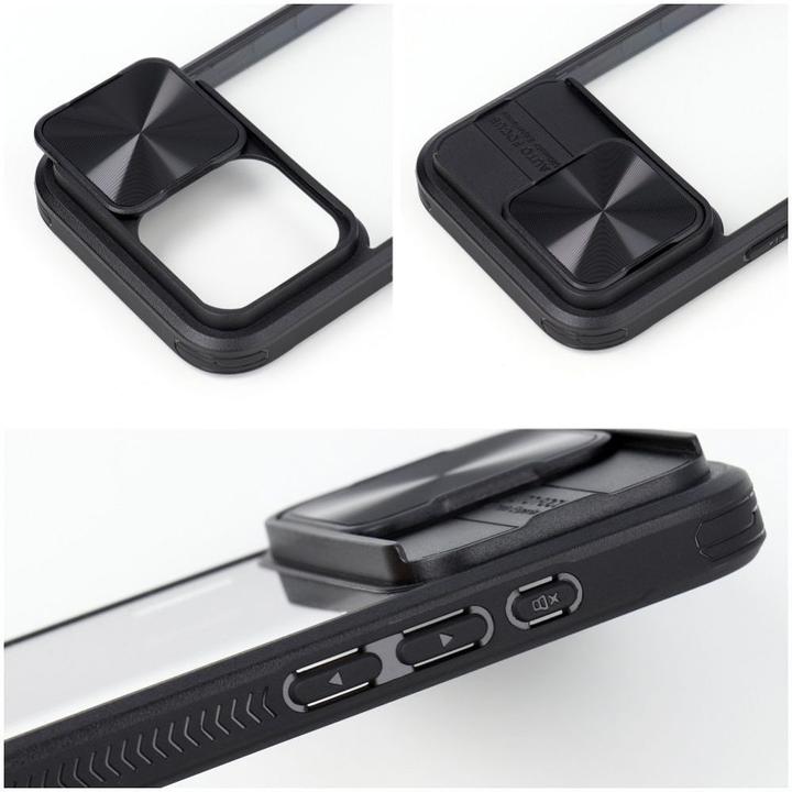 Produktbild Forcell Back panel cover OEM SLIDER case for IPHONE 13 Pro black (13 Pro)