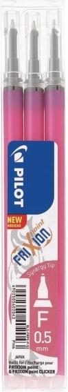 Actual product image Pilot FriXion Refill Point Set Set of 3 (Refill, Pink, 0.25 mm)