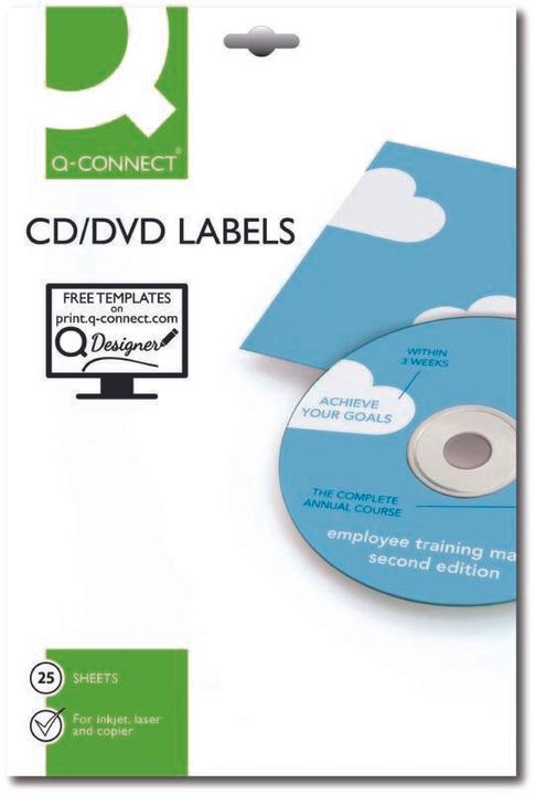 Image du produit Q-Connect Étiquette CD 116 Diamètre