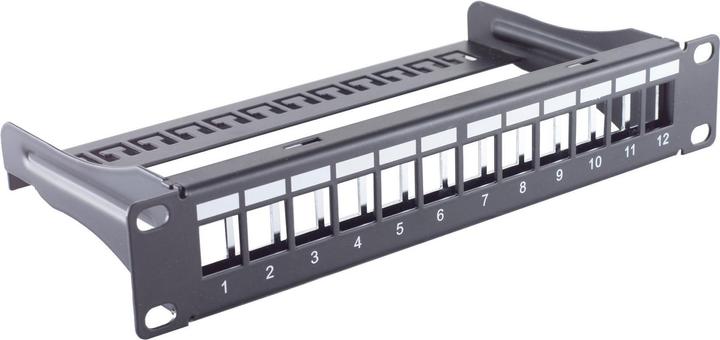 Shiverpeaks S/CONN maximum connectivity 25,40cm (10") Keystone Panel, 12-fach, 1HE, STP, schwarz