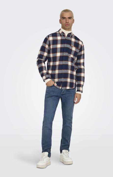 Produktbild Only & Sons Onsral Ls Slim Check Shirt (L)