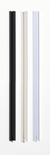 Actual product image Durable Clip rail, DIN A4, height: 10-12 mm, white (A4, 25 x)