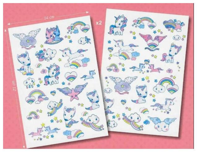 Produktbild Djeco Tattoos Einhörner