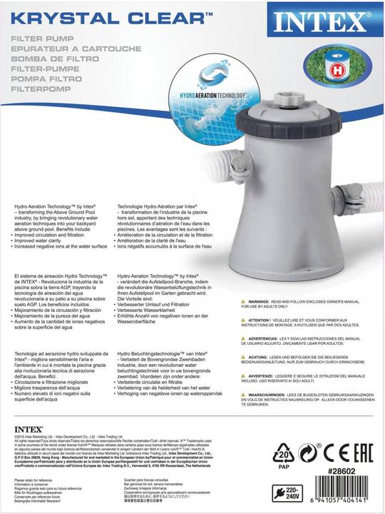 Image du produit Intex Pompe de filtration