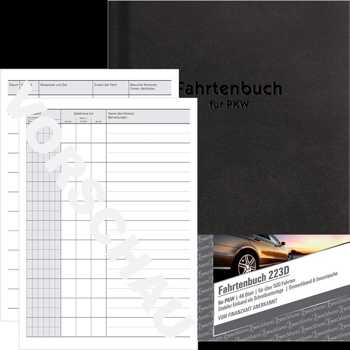 Produktbild Avery Fahrtenbuch (A5, Speziallineatur, Harter Einband)