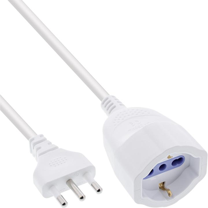 Produktbild InLine Strom-Verlängerung Schutzkontakt ITALIEN Stecker L / Buchse F (5 m, CEE 7/3)