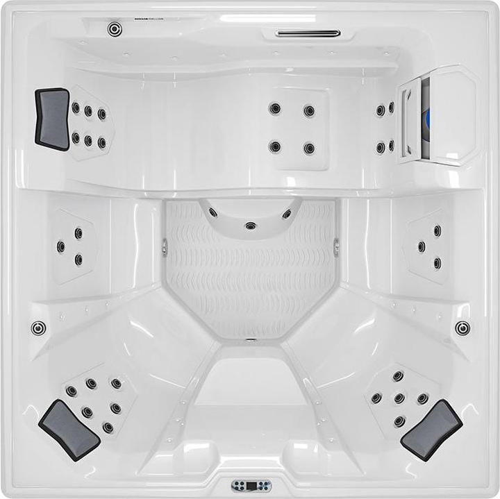 Produktbild Home Deluxe Outdoor Whirlpool TEAM-STAR, 34 Massagedüsen LED, Treppe und Thermoabdeckung, 5 Personen (5 Pers.)