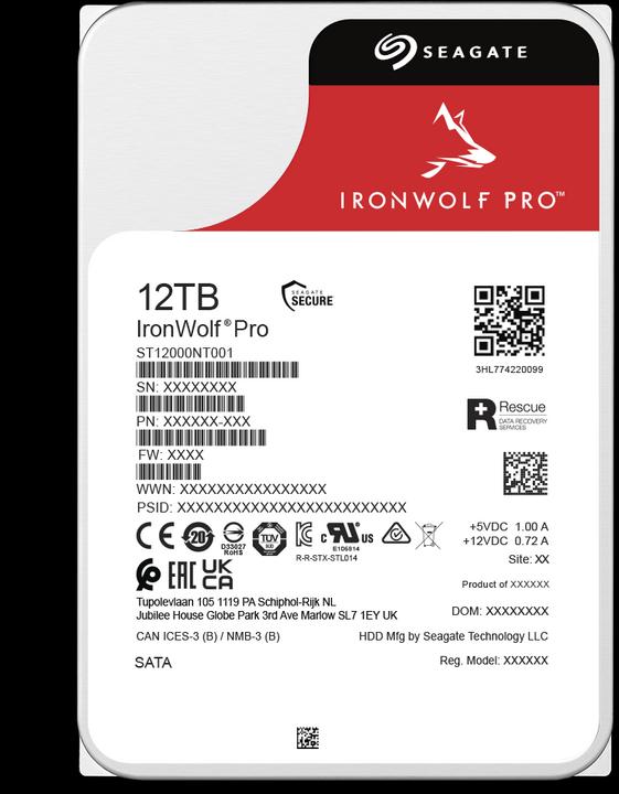 Produktbild Seagate IronWolf Pro (12 TB, 3.5", CMR)