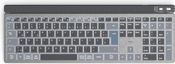 Actual product image Hama WK-750 Keyboard wireless grey (DE, Wireless)