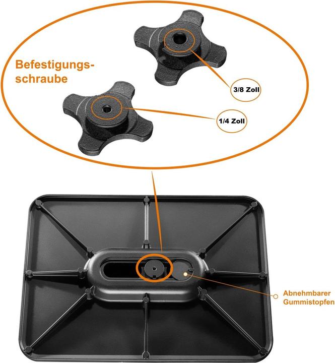 Produktbild Walimex Laptop- und Projektorplatte (Stativ Schwenkgriff)