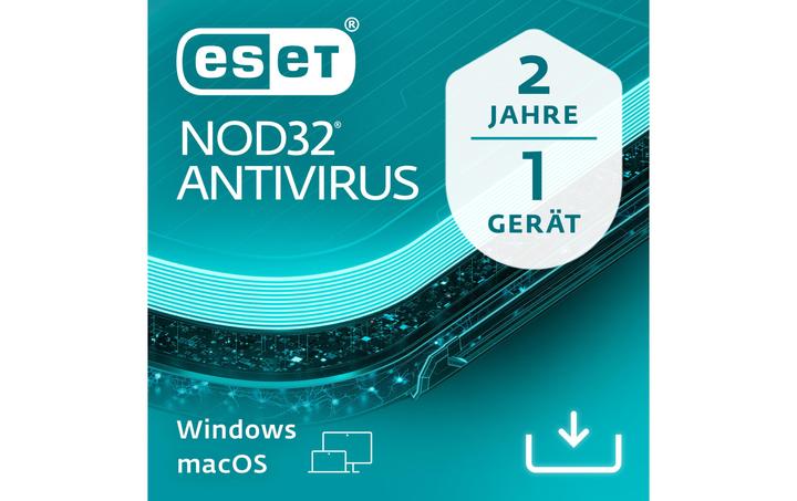 Actual product image ESET NOD32 Antivirus 1User 2Years New Antivirus Antispyware Client Protection (1 Devices, 24 months)