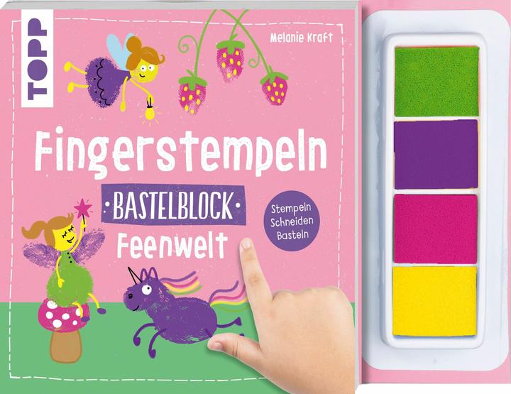 Fingerstempeln Bastelblock: Feenwelt