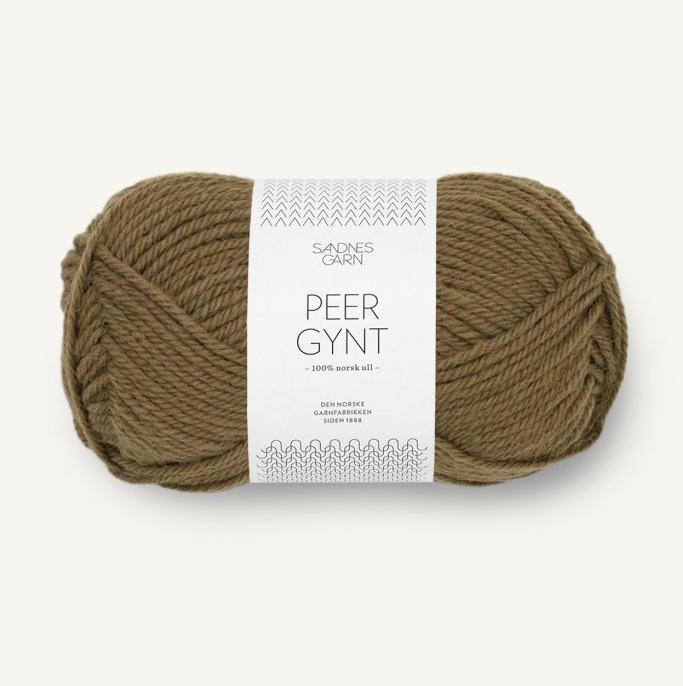 Actual product image Sandnes Garn col. 9873 dark olive approx. 91 m 50 g (91 m)
