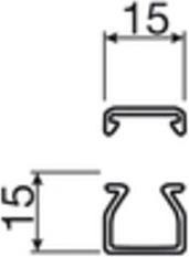 Produktbild Hager Installationskanal PVC LF, 40 x 57 x 2.000 mm, verkehrsweiÃŸ (Kabelkanal, 200 cm)