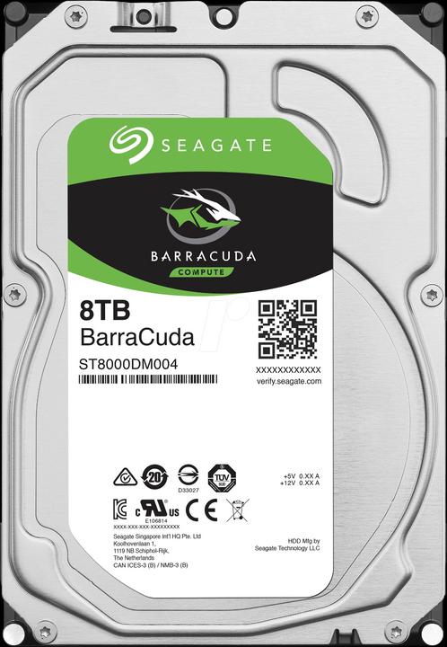 Actual product image Seagate BarraCuda (8 TB, 3.5", SMR)