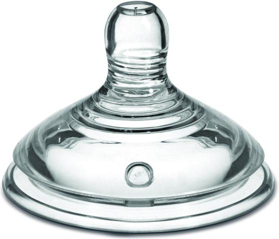 Tommee Tippee Easi-Vent Teat Baby Bottle Attachment Round Medium Flow (2 x, from 3 M.)