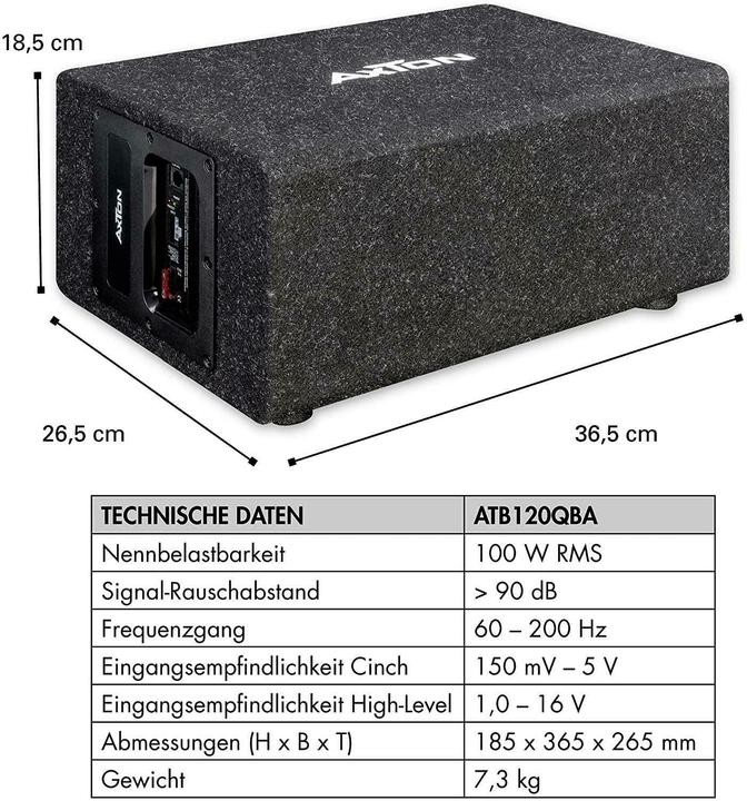 Actual product image Axton ATB120QBA Cube (100 W)