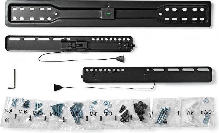 Actual product image Nedis Fixed TV wall mount - 37-70" - Max. 35 kg - Ultra slim - Automatic spring reverse (Wall, 70", 35 kg)