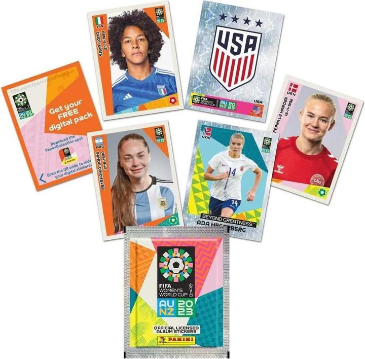 Actual product image Panini FIFA Women's World Cup 2023 Sticker Collection (German, Booster Pack)