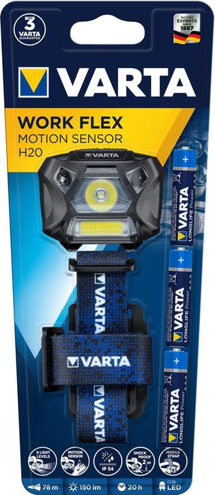 Produktbild Varta Work Flex Motion Sensor H20 Kopfleuchte/Bewegungssensor (150 lm)