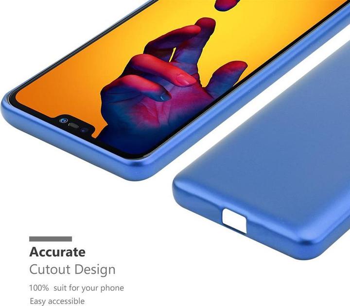 Image du produit Cadorabo Couverture métallique mate TPU (Huawei P20 Lite)